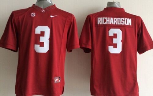 Crimson Tide #3 Trent Richardson Red Stitched Youth NCAA Jersey